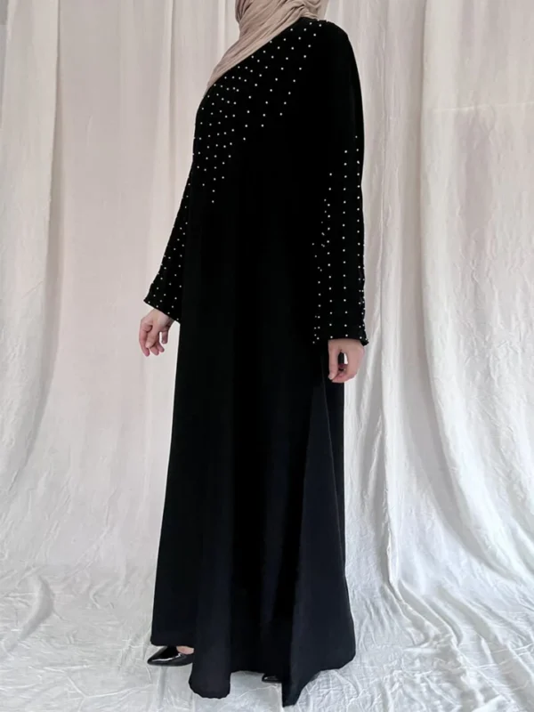 BLACK PEARLS MAXI ABAYA - Image 5