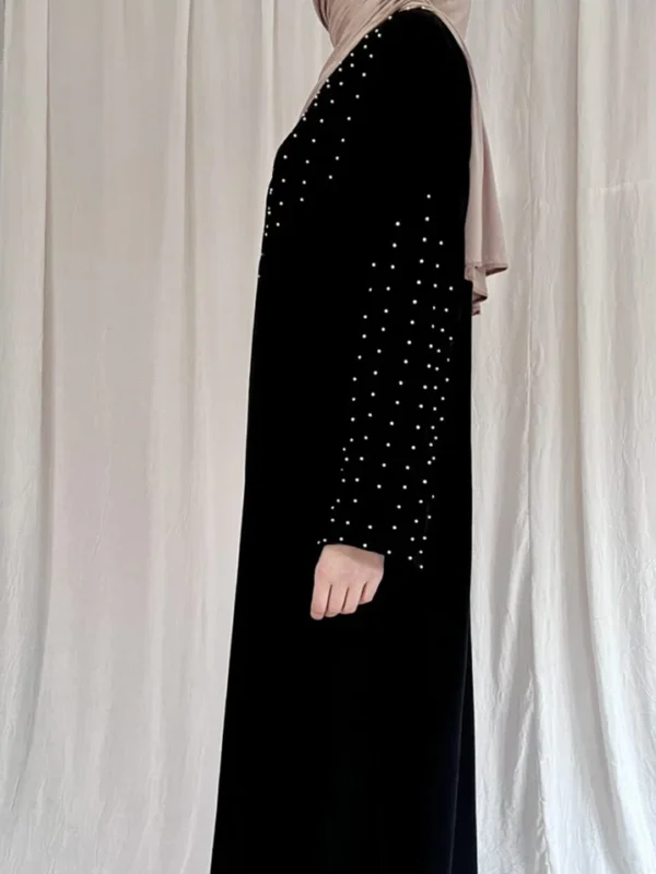 BLACK PEARLS MAXI ABAYA - Image 4