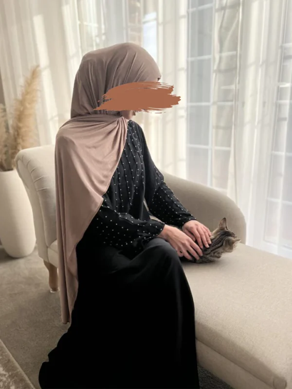 BLACK PEARLS MAXI ABAYA
